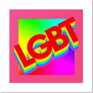 LGBT Rainbow Logo Posters and Art